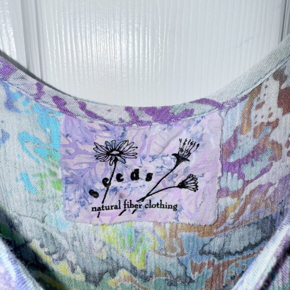 Seeds Natural Fiber Clothing Boho Dress Sustainable Fabric Summer Outfit - Picture 4 of 13